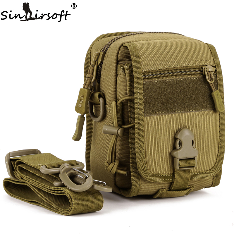 

SINAIRSOFT Shoulder Waist Waterproof Bag Outdoor Riding Crossbody Small Messenger Men Hiking Travel Nylon Bags, Cb