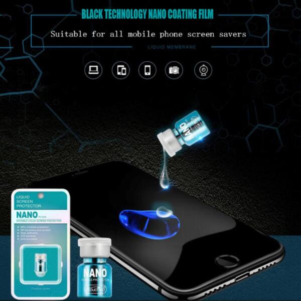 

Upgrades Bottle Universal Nano Liquid Screen Protector 3D Curved Full Cover Tempered Glass Film for iphone 11 Pro Max X XS XR