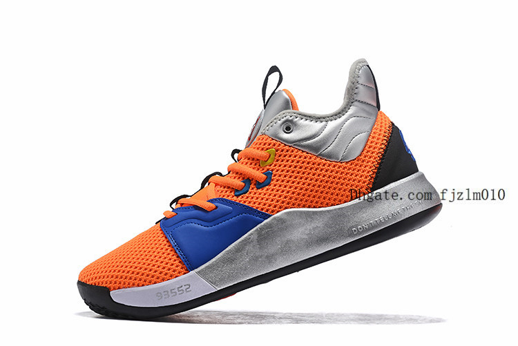 

2017 New Arrival Paul George PG3 Ferocity Glacier Grey Shining Men's Bowling Shoes Casual Shoes PG 3 Top quality Sports SHOES 40-46, Black