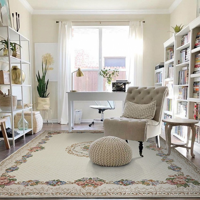 

Big size floral pastoral bedside carpet,European style retro vintage home decoration area rug, As picture