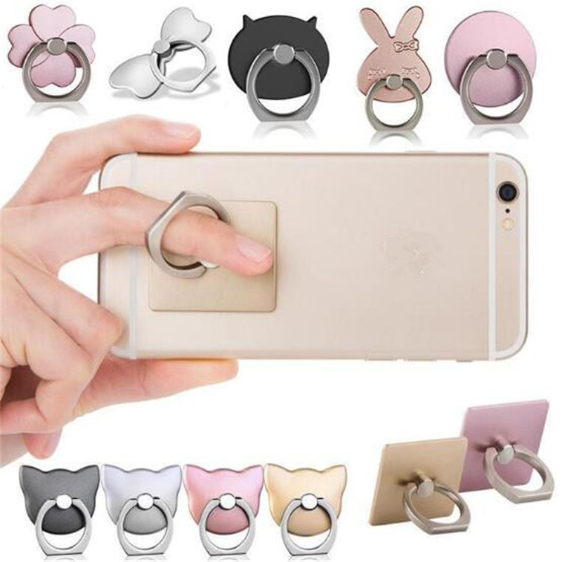 

Universal Cell Phone Finger Ring Holder 360 Degree Mobile Phone Grip Stand Holders Lazy Buckle For iphone 11 Pro MAX XS Smartphone Bracket