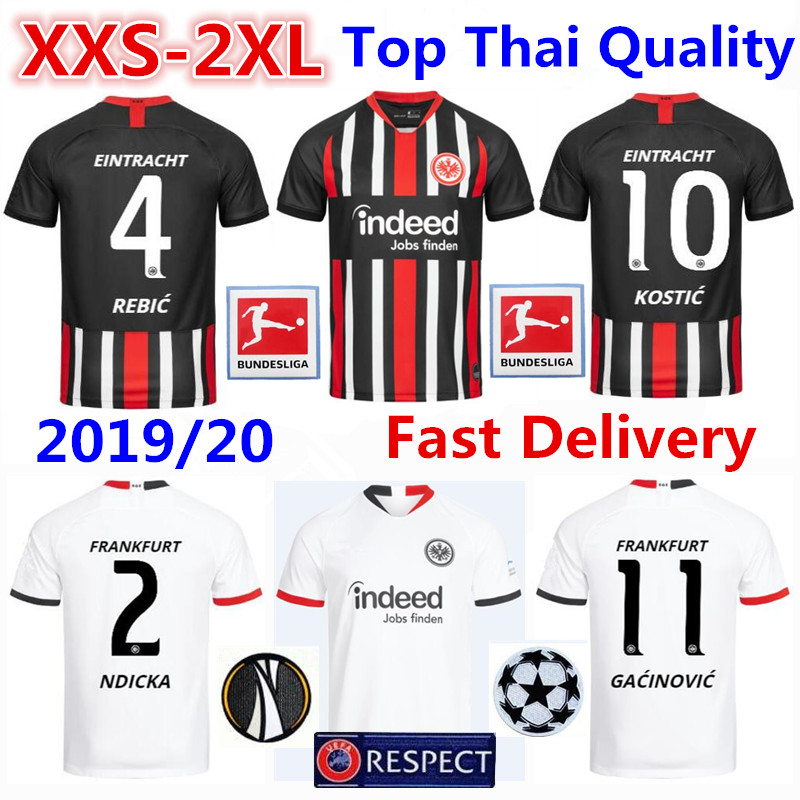 Eintracht Frankfurt Trikot Herren 2019-2020 Home UEL ...