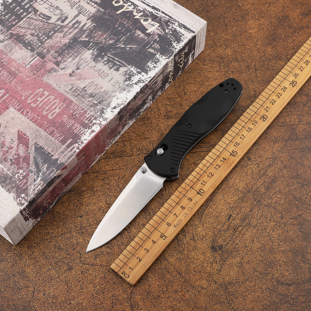 

580 axis folding survival knife OEM satin blade yellow nylon fiberglass handle outdoor camping hunting pocket knife EDC gift pocket tool