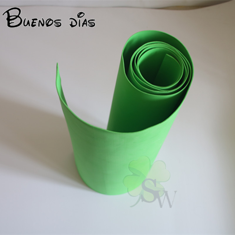 

1.5mm thickness light green A Grade Environmental Eva foam sheets,Punch foam,children school Handmade cosplay material Size 50cm*200cm