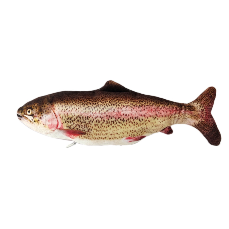 

Electric Moving Fish Cat Toy Realistic Plush Simulation Electric Wagging Fish Cat Toy