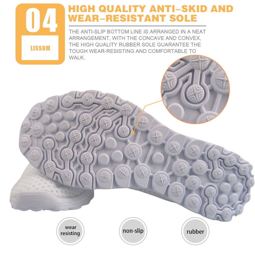 

ThiKin Flat Mesh Shoes Women Sneakers Running Breathable Shoe Pretty Christmas Bull Terrier Female Adult Slip-on Shallow Loafers, Ivory