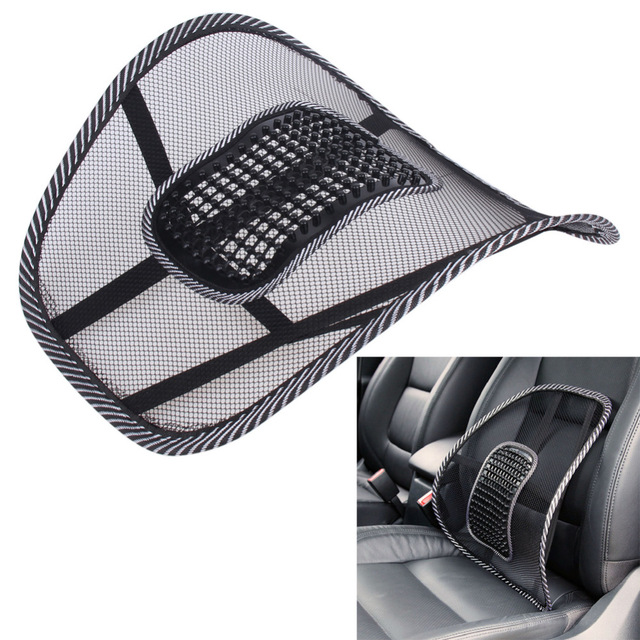 Chaise de bureau housse de siège de voiture canapé coussin de massage frais lombaire dos taille orthèse L maille tissu dos orthèse soutien bureau