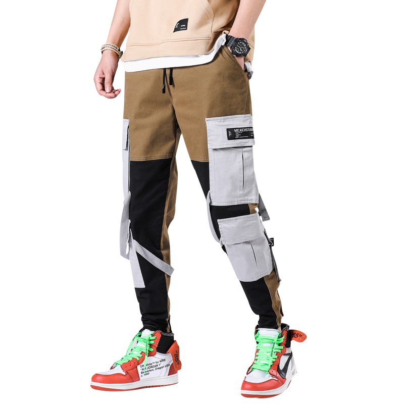 

2019 New Pockets Cargo Pants Mens Casual Harem Joggers Baggy Harajuku Streetwear Hip Hop Fashion Swag Tactical Trousers, 632