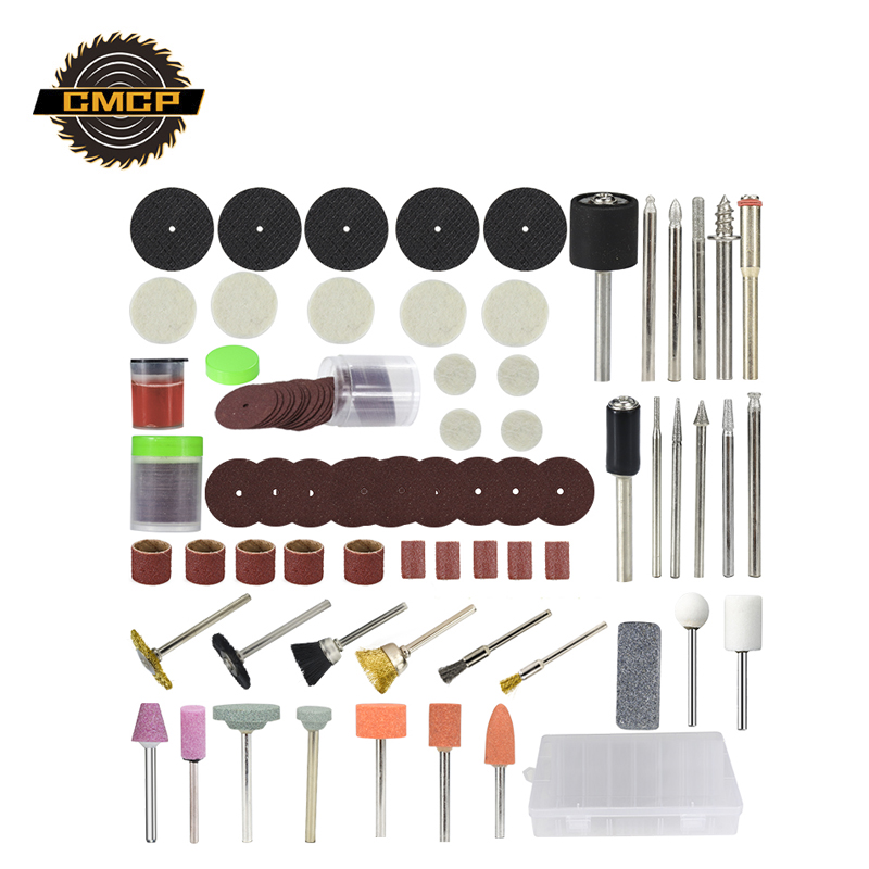

CMCP 113pcs Rotary Tool Accessories Set For Grinding Sanding Polishing Cutting Universal Fitment for Dremel Tools
