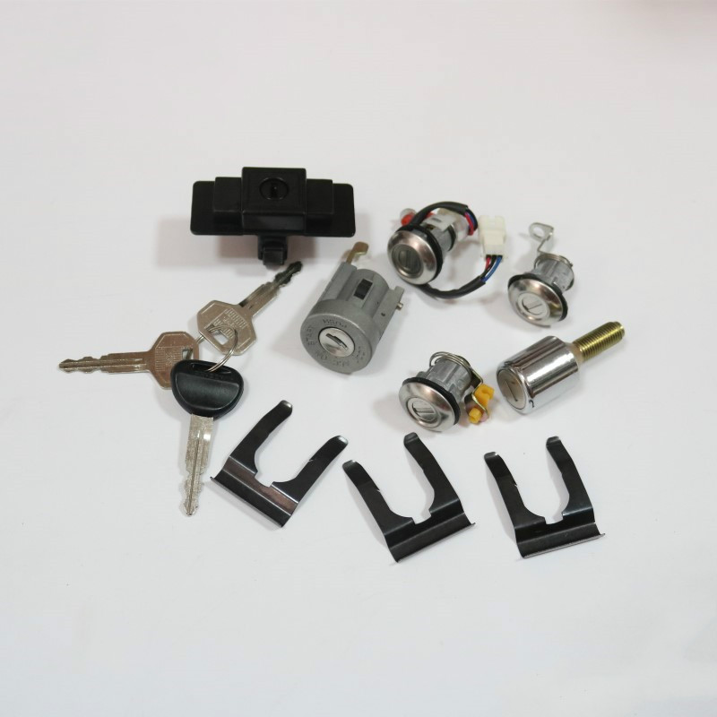 

Car Ignition+Glove Box+Spare Tire+Door Lock Cylinder & Key Set For Mitsubishi Pajero Montero MK2 2nd V32 4G54