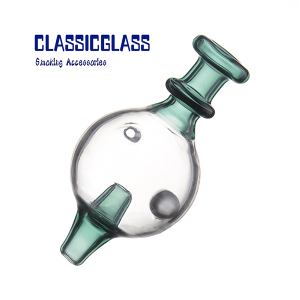 

Glass Bubble Carb Cap and Bead Can Spin Fit 25MM Quartz Banger smoke caps with hole
