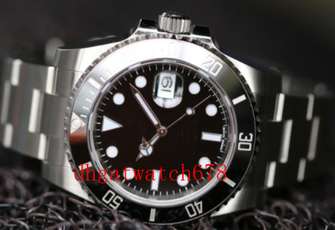 

Top quality Luxury Dive Watches Mens Automatic 14060 40mm Black No Date Watches Clasp Ceramic Bezel Chrono Date Stainless Steel watch