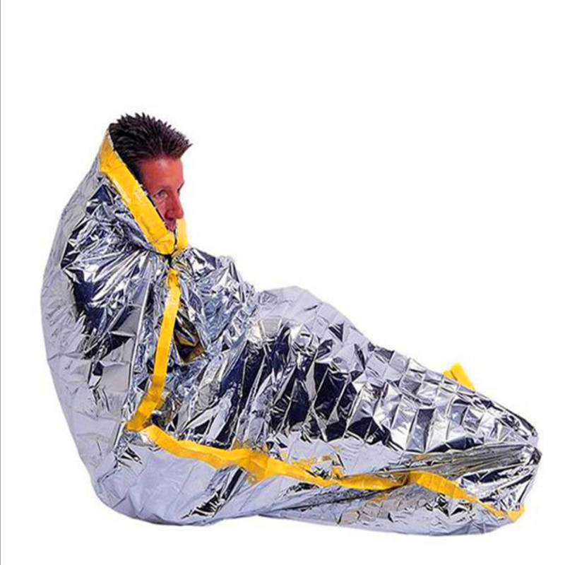 Extra Large De Couchage Couverture Imperméable 210 cm survie en aluminium d/'urgence