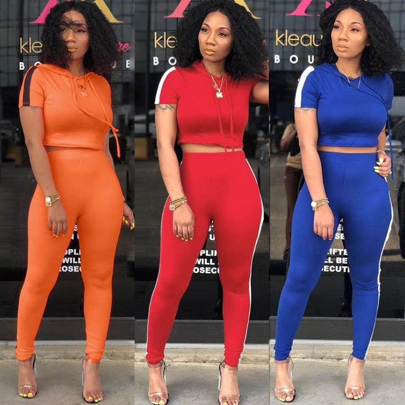 

Ladies Yoga Set Crop Top+Fitness Leggings Short Sleeve Summer Sportwear Training Running Yoga Fitness Clothing 2 Piece Set Women, Blue