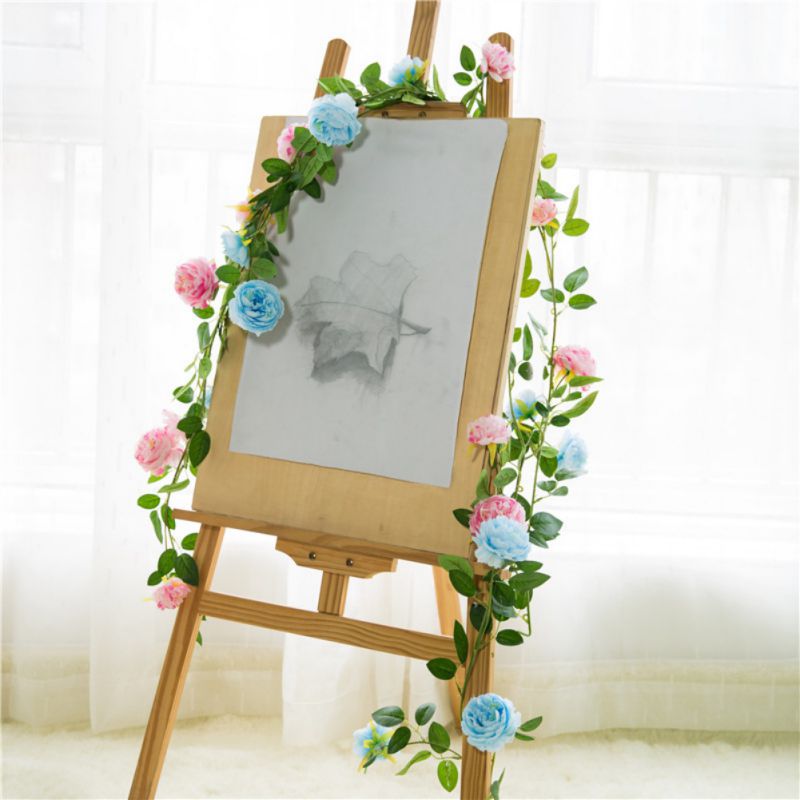 

Artificial Rose Western Peony Buds Core Vine Simulation Rose Wedding Decoration Soft Vine Ivy Garland Silk Fake Flower