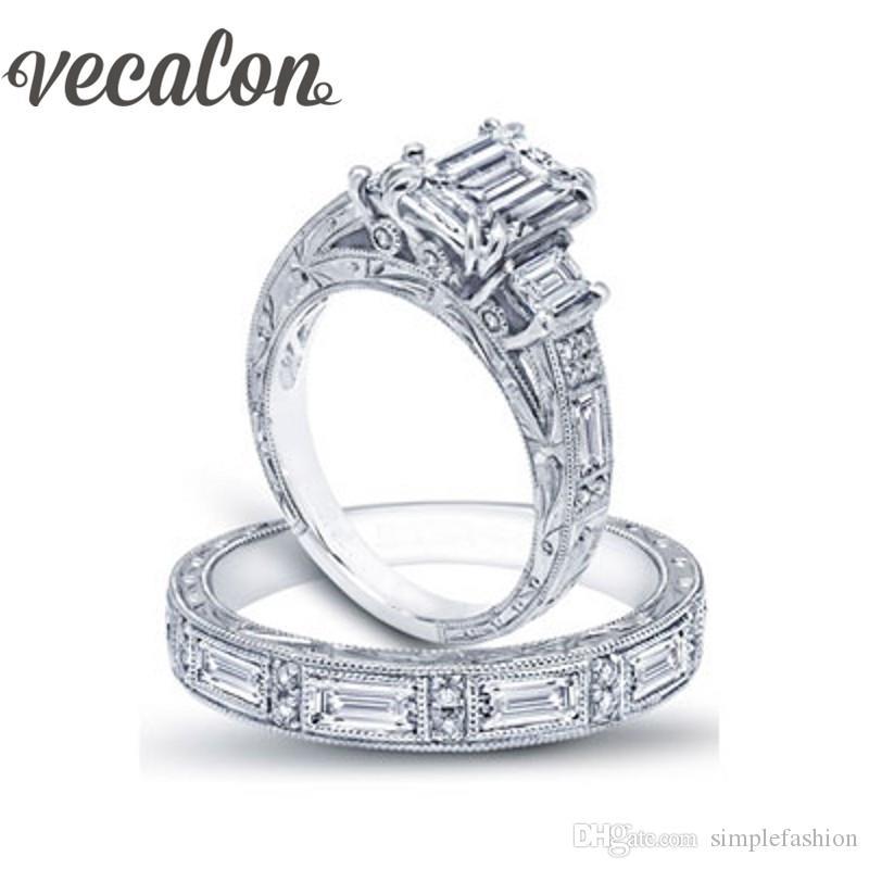 Mujer Jewelrypalace Anillo Compromiso Corte Princesa Zirconia Cúbica Para Mujeres Boda Promesa Aniversario Conjuntos Nupciales De Canal Plata De Ley 925 Talla 4 12 Joyería Ak Oz Com