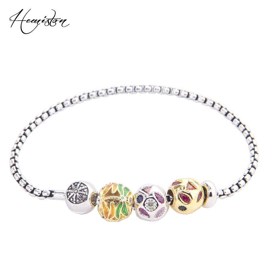 

Hemiston Gloden Colorful Dragonfly Pearl Beads, Karma Bracelet Rebel Heart Jewelry Women BK414