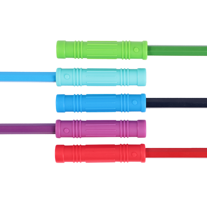 

Silicone Teethers Baby Chewing Pencil Toppers Bite Pencil Cover Tubes Safe Food Grade Silicone Teething Toys