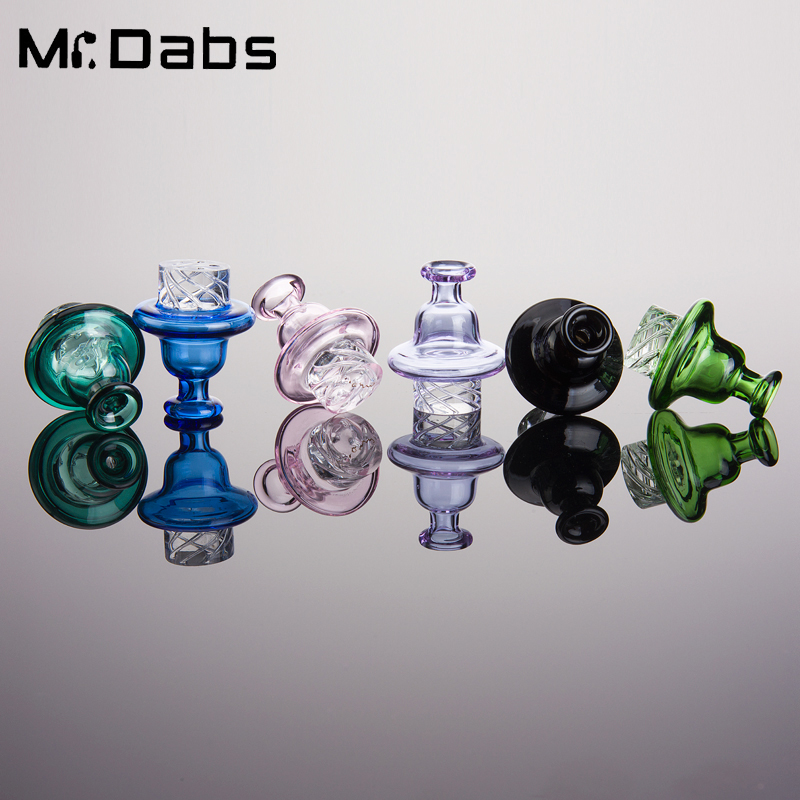 

Cyclone Riptide Carb Cap Dome Smoking Accessories with Spinning Air Hole for 25mm Terp Pearl Quartz Banger Nail Bubbler Enai Dab Rig Dhl