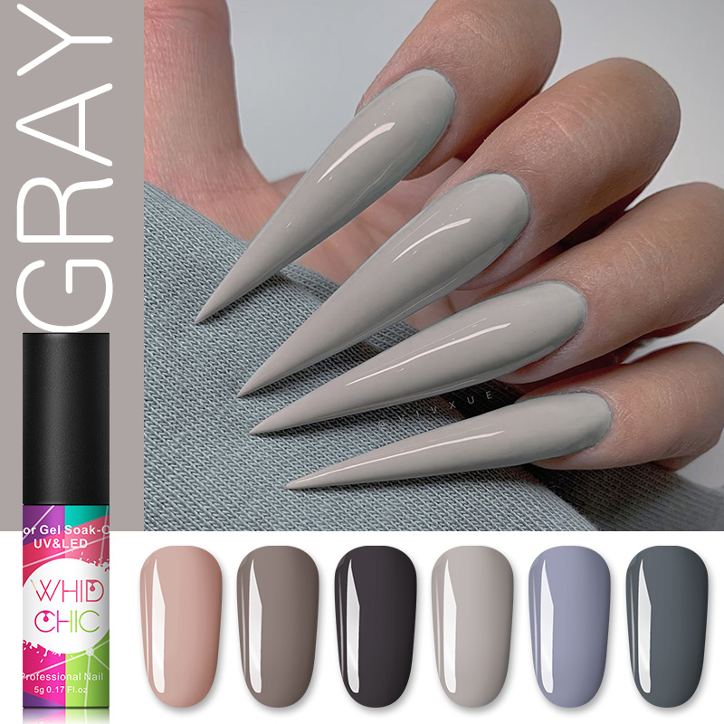 

WHID CHIC Gel Polish Nail Gel Varnish Paint Semi Permanent Nails Art Nail Polish For Manicure Top Coat Base Coat Primer, Soak off base coat