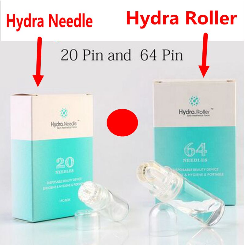

Hydra Needle 20 HydraRoller 64 Aqua Micro Channel Mesotherapy titanium Gold Needles Fine Touch System dermastamp Serum Applicator