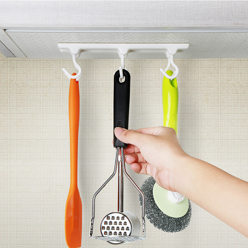

Kitchen 6roll angle hookKitchen Cabinet Wall Cabinet Hook Kitchen Storage Strong Sticky Hooks Up Wall Rails