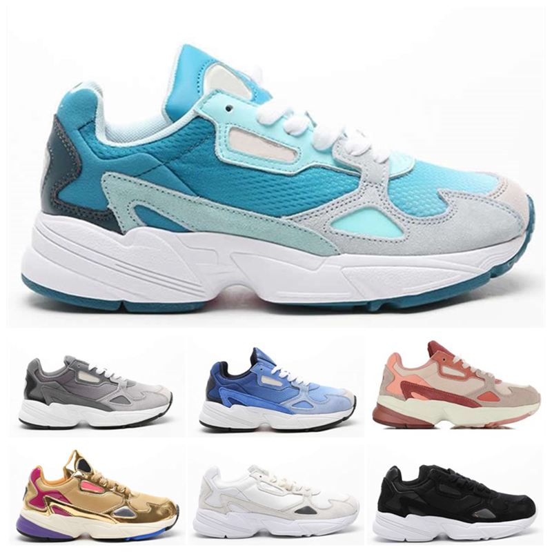 

New Arrival 2019 Falcon W Mens Running Shoes Men Women High Quality White Black Pink Blue Trainer Sneakers Size EUR 36-45
