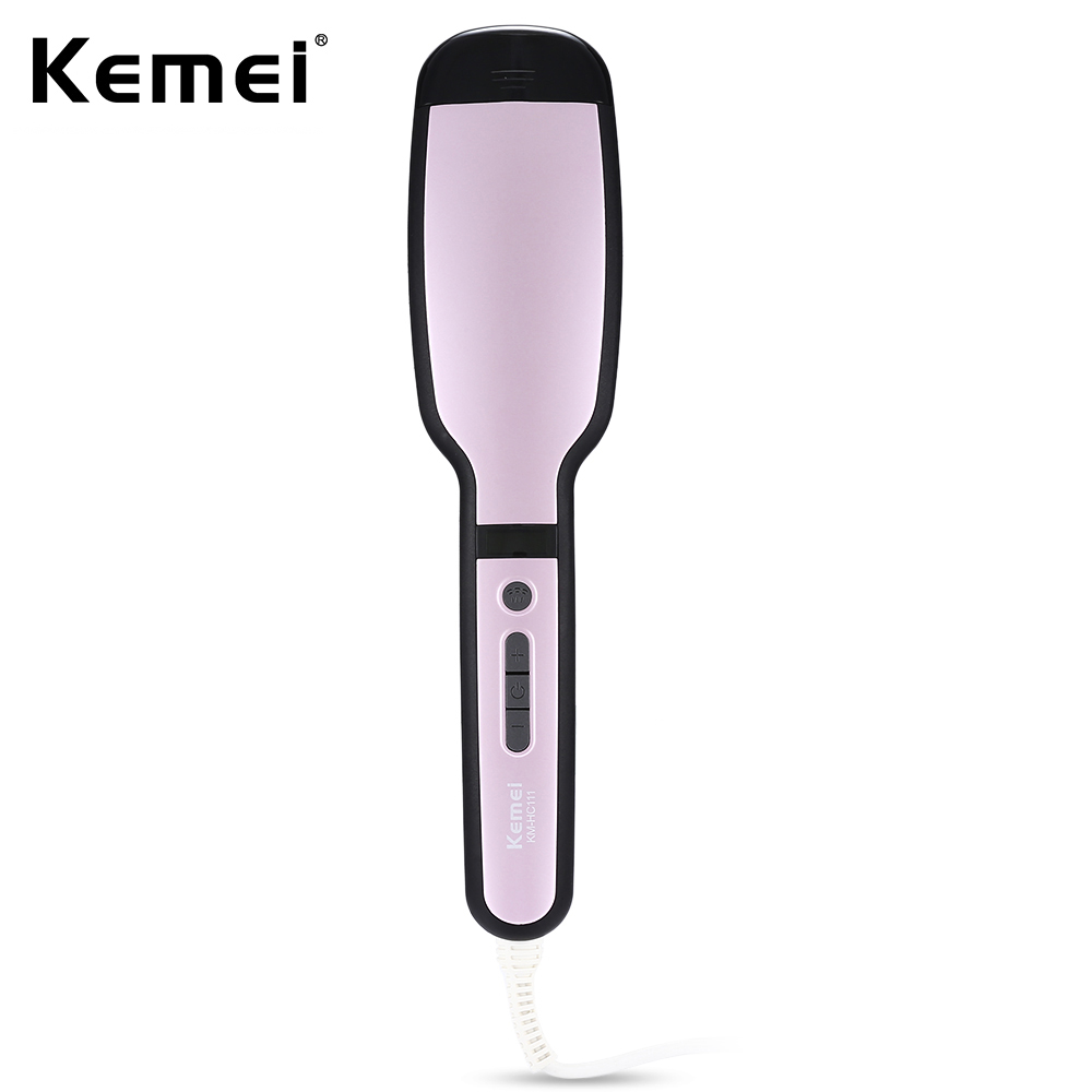

KM - HC111 Straight Hair Comb Spray Adjustable Temperature PTC Heating Devices 360-Degree Rotatable Hair Straightening Iron