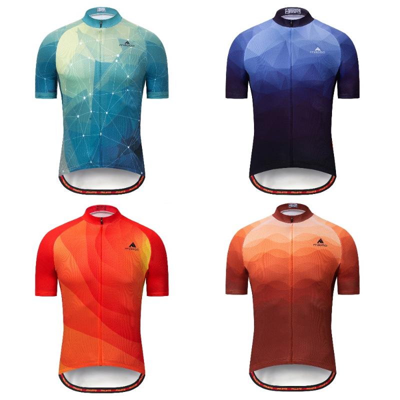 

MILOTO Men Cycling Jerseys Summer Tops bicycle Racing Clothing Ropa Ciclismo Short Sleeve mtb jersey Bike Shirt, 04 short jersey