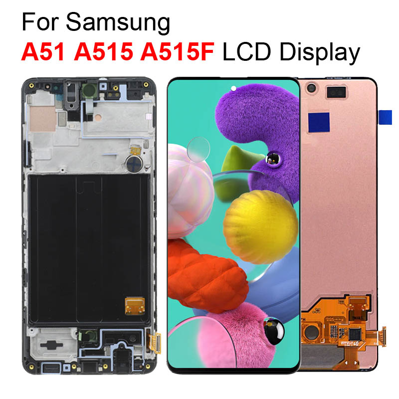 

For Samsung A51 A515 A515F LCD Display Touch Screen Digitizer Replacement Parts For Galaxy A51 LCD
