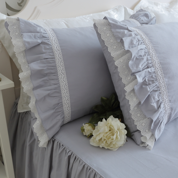 

Europe cake layers ruffle pillowcase handmade wrinkle elegant pillow cases pillow cover bownot design sweet princess, 21