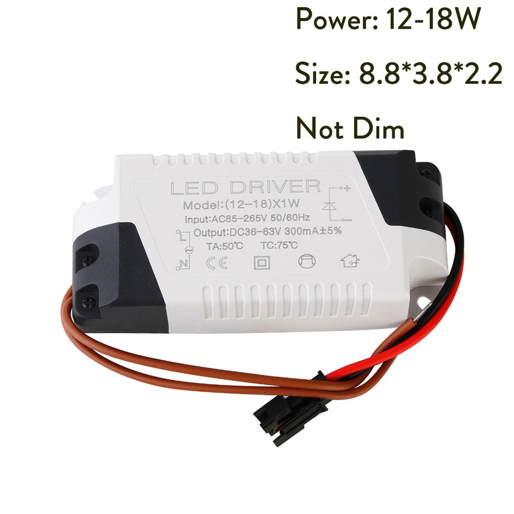 12-18 W Bloc d/'alimentation DEL pilote Transformateur électronique Courant Constant AC85-265V