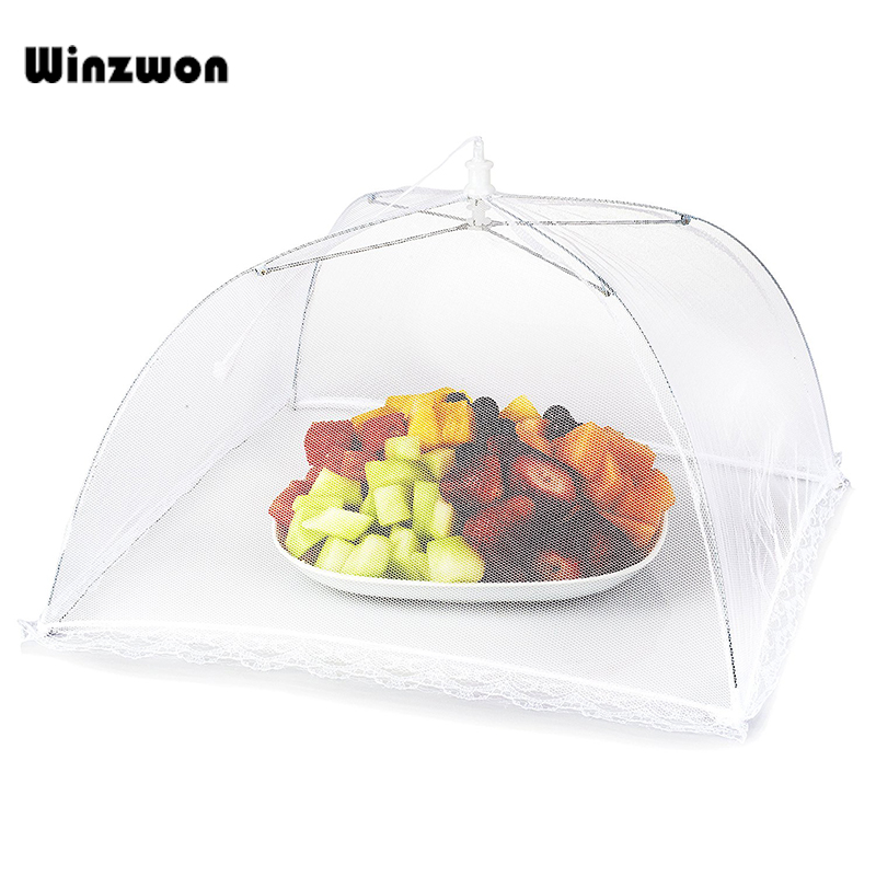

Household Cover Anti Mosquito Resistant Lace Net Foldable Umbrella Cover Net For Home Outside Picnic Cookout Use