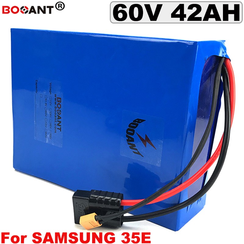 

Best E-bike Lithium battery 60V 40AH electric bike battery 60V For Original Samsung 35E 18650 battery pack for 1500W 3000W Motor