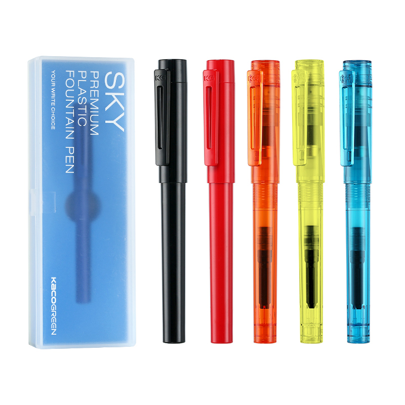 4 Pcs M G Fountain Pen Ef Nib Piston Fill Transparent Pen Plastic Box Packing Pens Writing Instruments Collectibles 4 Pcs M G Fountain Pen Ef Nib Piston Fill Transparent Pen Plastic Box Packing Pens Writing Instruments Collectibles