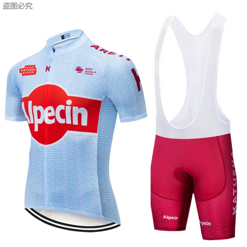 

2020 Cycling Clothing Bike jersey Quick Dry Mens Bicycle clothing summer team Cycling Jerseys 12D gel bike shorts set, White