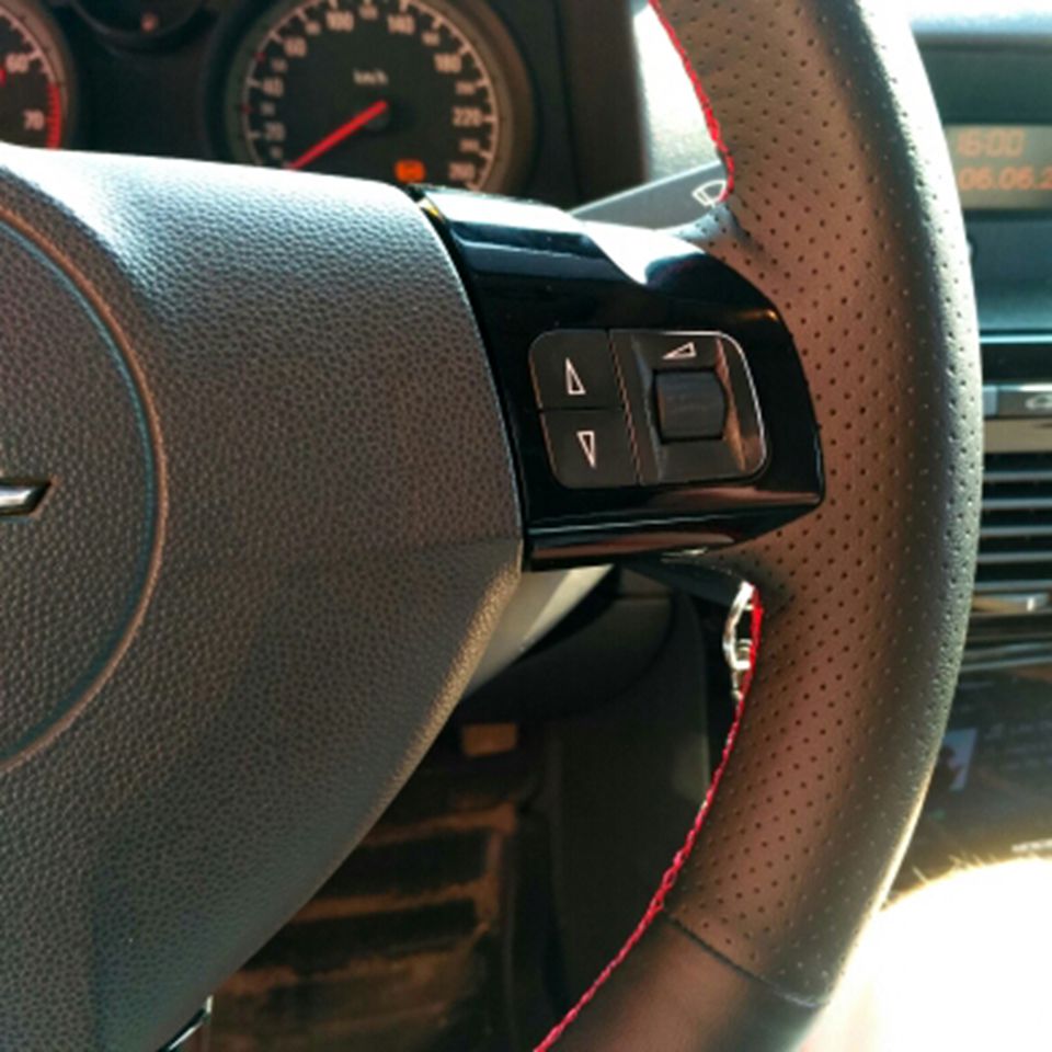 NATURAL LEATHER STEERING WHEEL COVER FOR OPEL VECTRA C SIGNUM