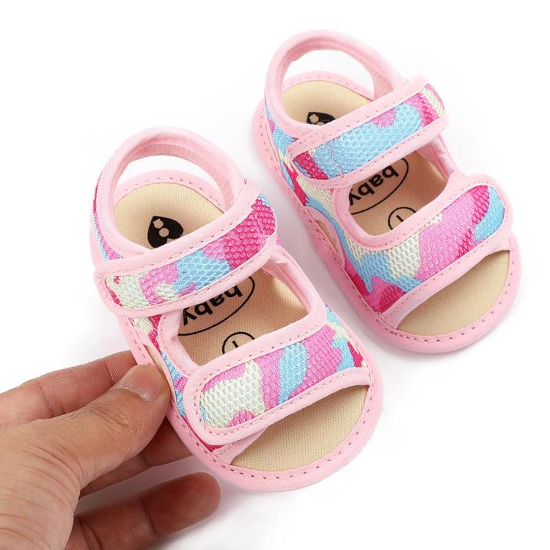 

Hot sale Newborn Summer 16 colors New Cotton sandals baby moccasins Anti-slip Baby infant girls boys sandals, White