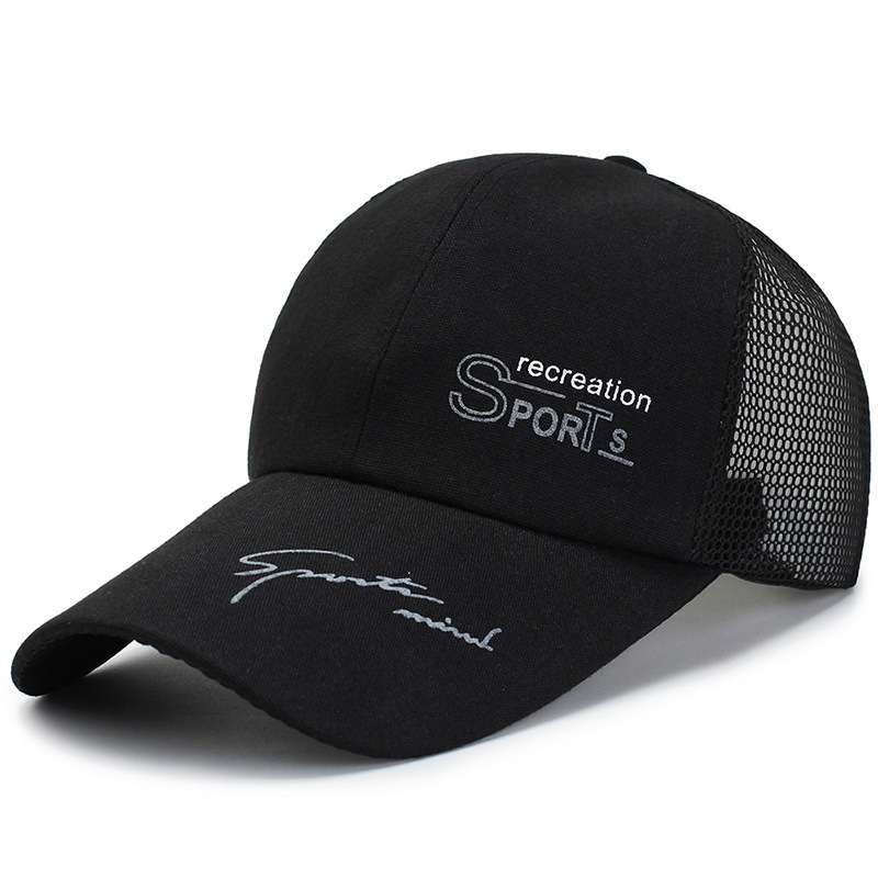 

Hat male spring Korean tide sun hat outdoor spring sunscreen baseball cap youth summer shade, Black