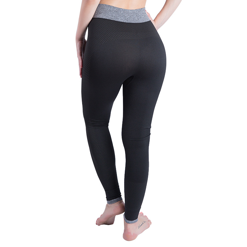 

Sports Gym Running Fitness Seamless Tight Quick-Drying Sweat-Absorbent Yoga Pants for Women, Black