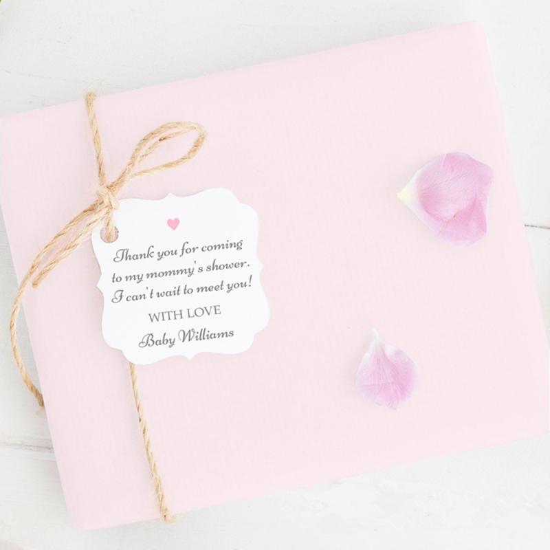 

Customize any text baby shower tags Baby shower gift tags favor thank you