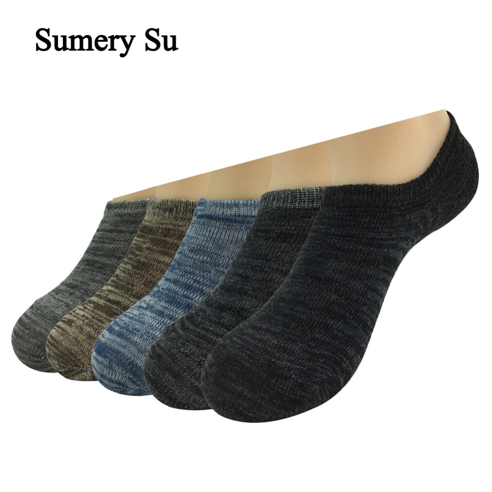 

Men's Socks Sumery Su Ankle Men Summer Simple Style Brand Design Cotton Casual Anti-slip Short Male 5 Pairs/Lot, Pack with gift bag