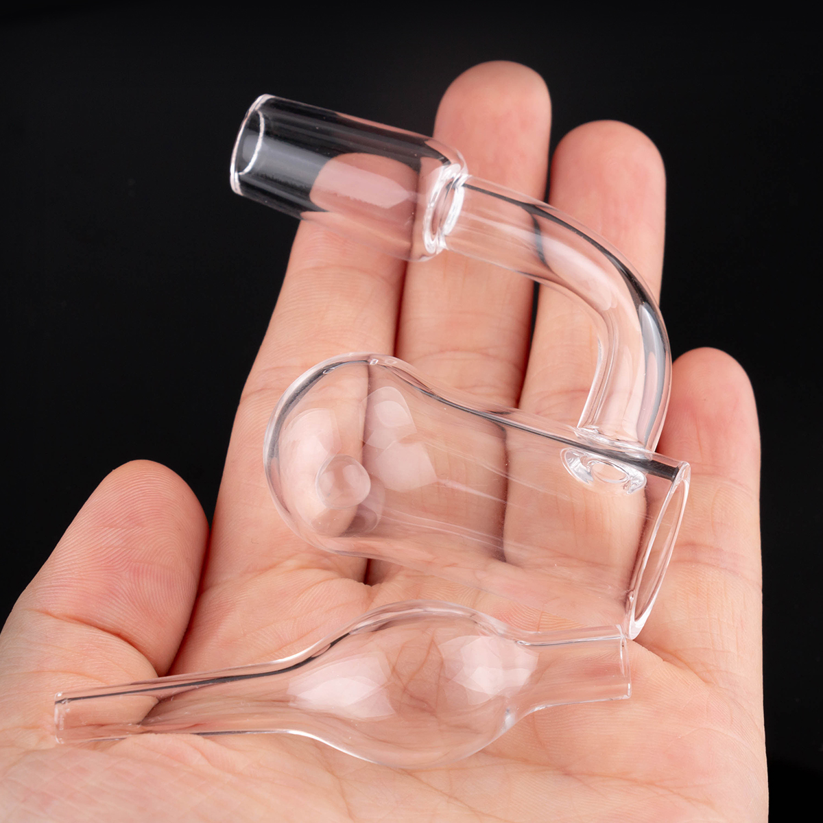 

Wholesale Round Bottom Quartz banger OD 22mm Flat Top 10mm 14mm 18mm Domeless Nails for Hookahs Glass Bongs dab rig