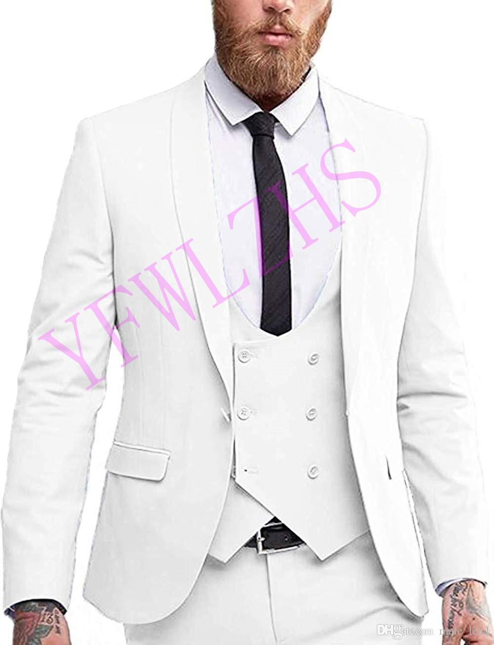 

Handsome Groomsmen Shawl Lapel Groom Tuxedos Mens Wedding Dress Man Jacket Blazer Prom Dinner 3 Piece Suit(Jacket+Pants+Tie+Vest) B251, Same as image