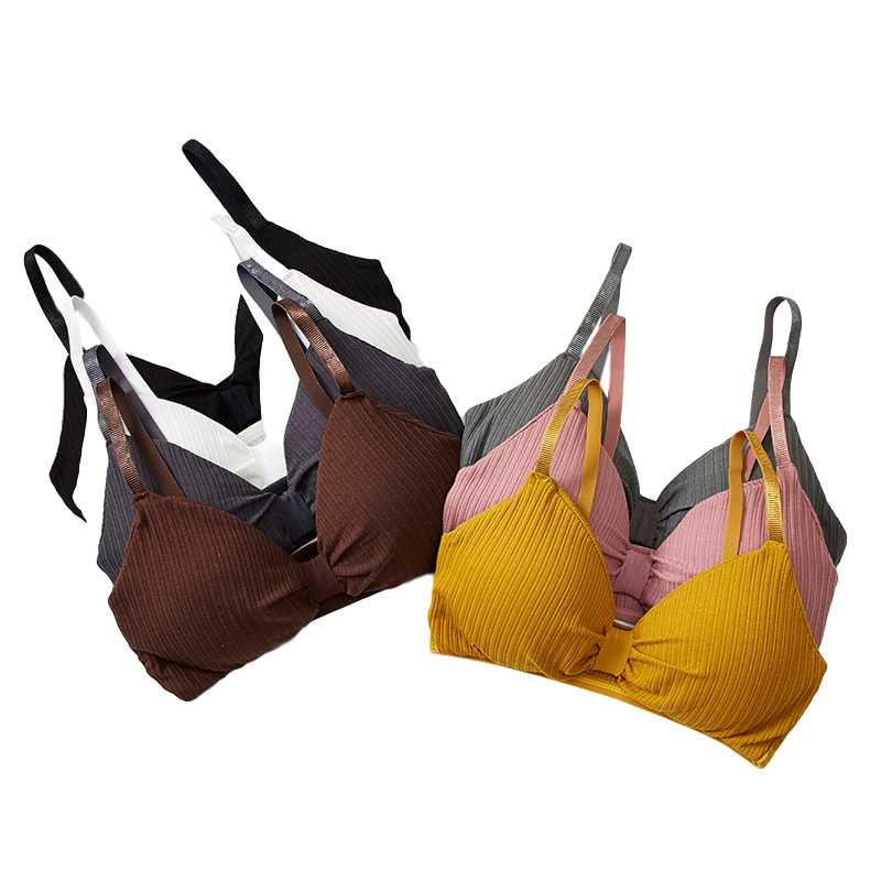 

Seamless Crop Tops for Women Sexy Tank Tops Soft Push Up Bras Sexy Lingerie Tube Top Chest Pad Vest T Shirt Femme Camis bralette, Black