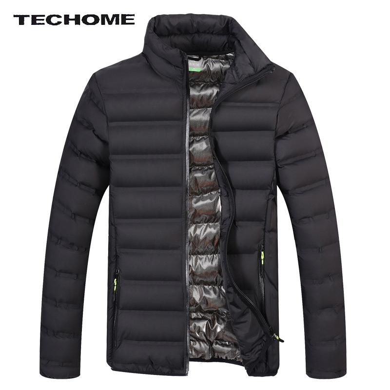 

Nice Men Jacket Fashion Men's Thick Warm Winter Coat And Jacket Plus Size Cotton Casual Parka Men Casual -4XL, Black