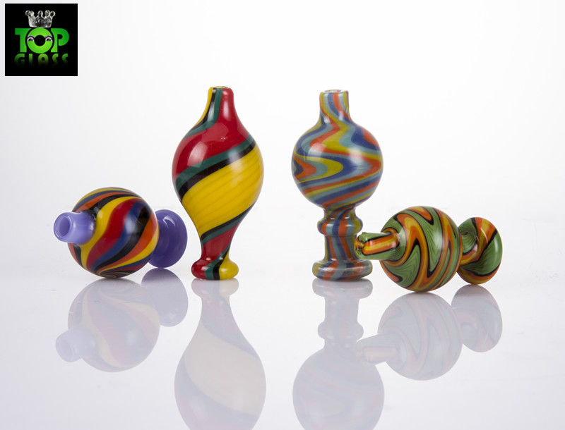 

US Color Glass Bubble Dab Carb Cap Glass Carb Caps For Flat Top Quartz Banger Nails Glass Water Bongs Pipe Dab Rigs