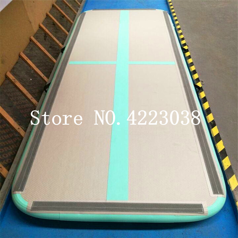

airtrack 6x1x0.1m inflatable tumble track/air track gymnastic mats one pump