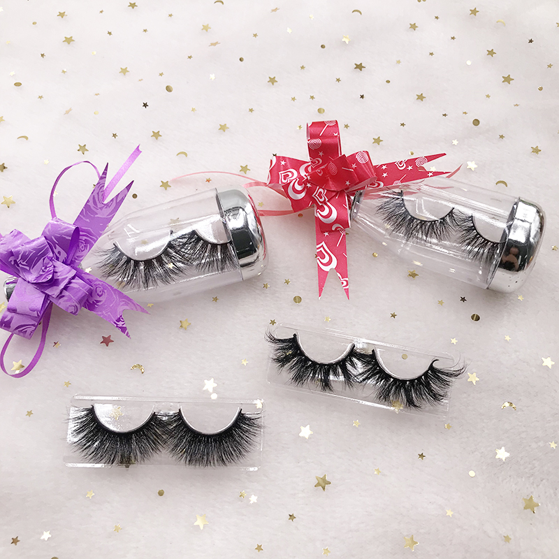 

Regular 3D Mink Eyelashes with Clear Bottle Box Mixed Styles 18-22mm Natural Lashes