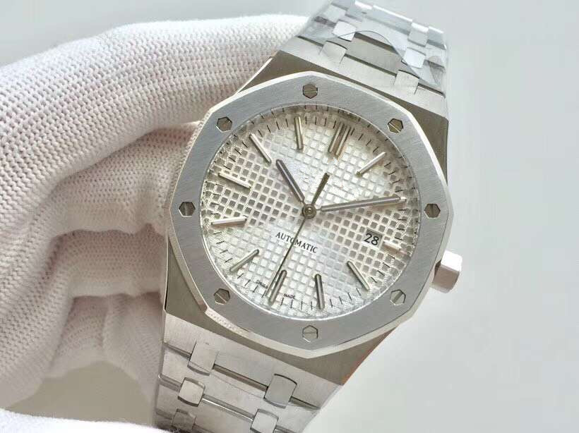Super Luxury Mens Automatic Clone Date Watch Men Full Steel Royal Waterproof Watches 15400 Wristwatches-image-462525568
